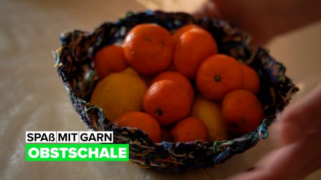 Spaß mit Garn: Upcycle Obstschale